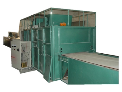 Blister box flocking line